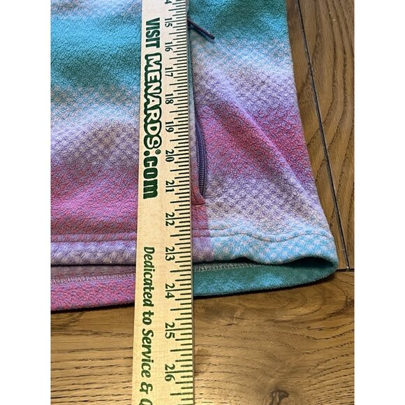 Girls Youth Columbia Size18/20 Lightweight Fleece Jacket Rainbow Outdoor Comfort - Picture 5 of 16